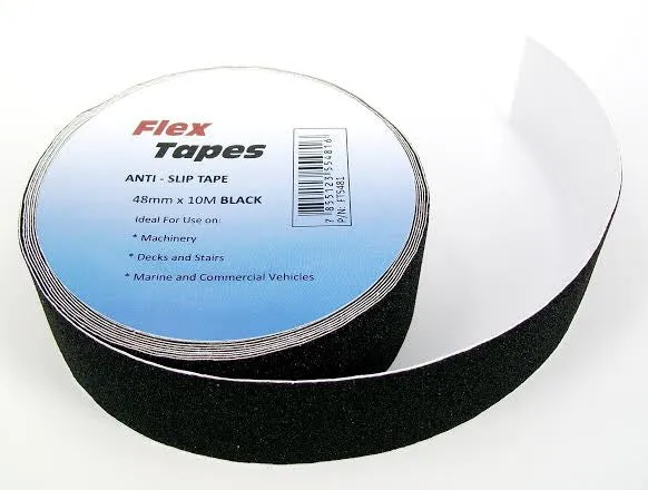 100mm x 10m Flex Non Slip Anti Skid Safety Tape - 3 Colour Options