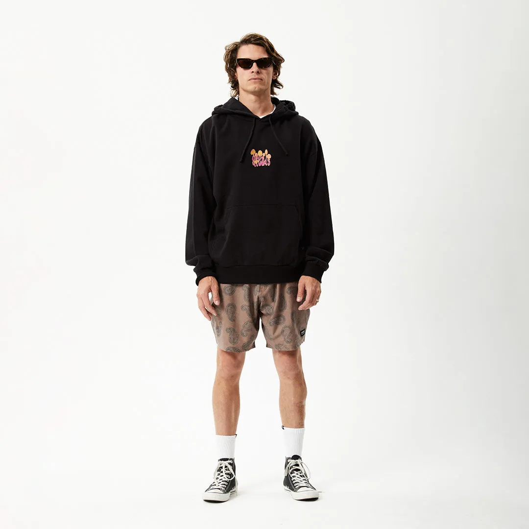 AFENDS Mens Intergalactic - Graphic Hoodie - Black