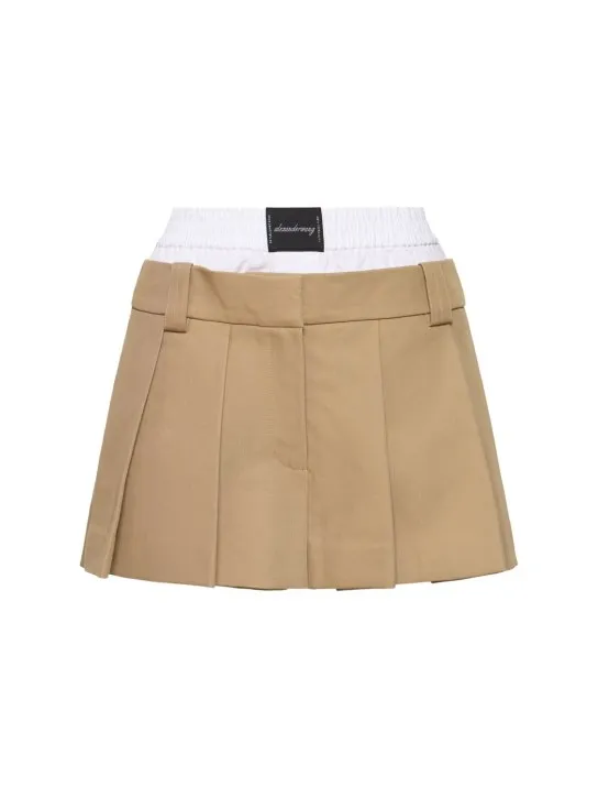 Alexander Wang   Boxer Top pleated skort 