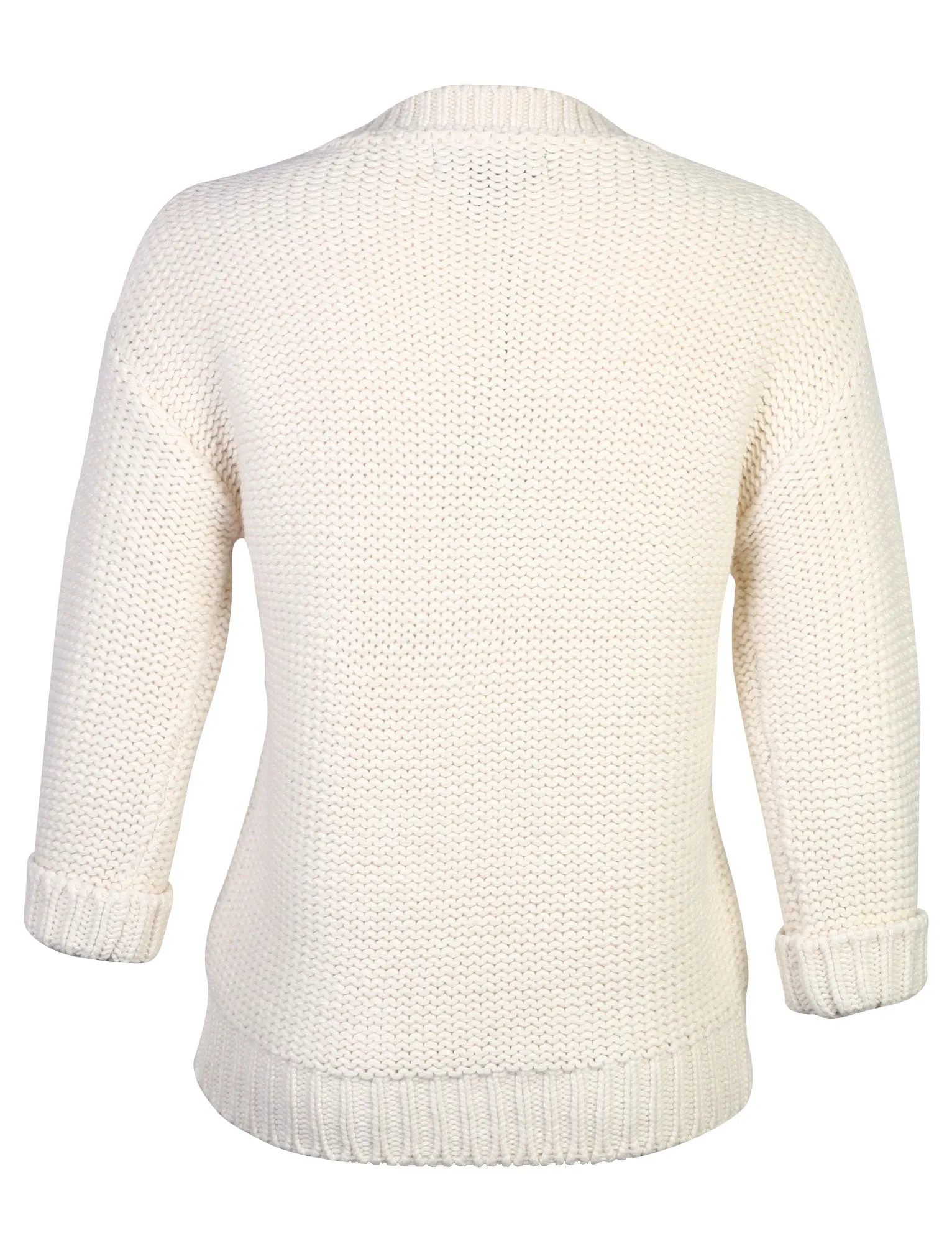 Amara Reya Buttercup cable knit jumper in Ivory
