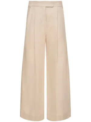 &#x27;S Max Mara   Lira linen pleated wide pants 