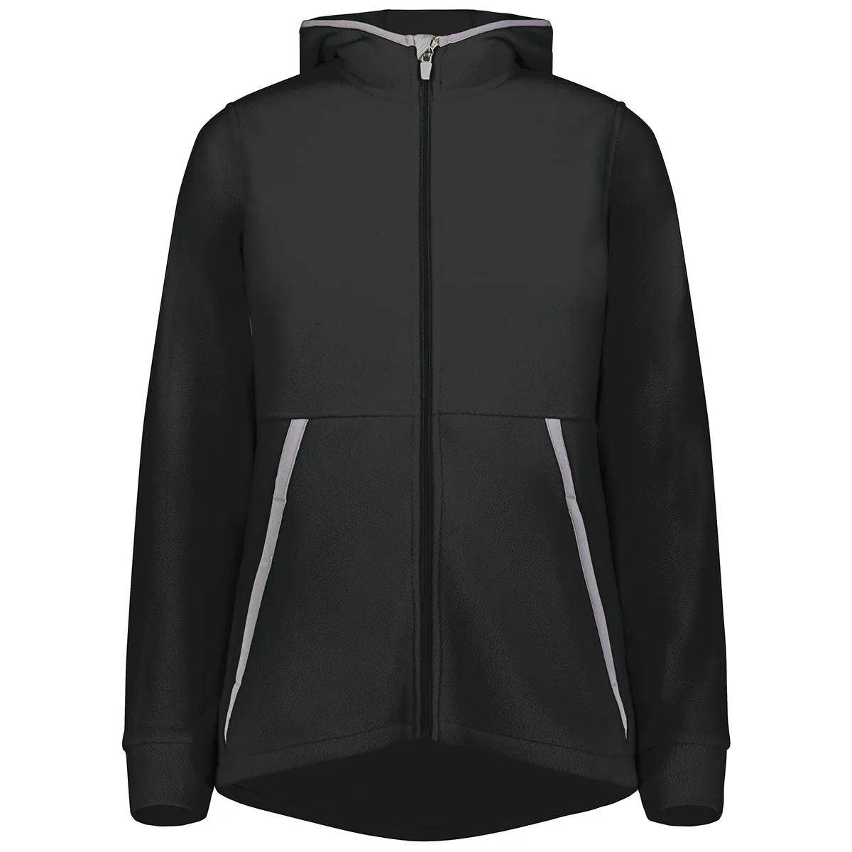 Augusta Sportswear Women's Black Chill Fleece 2.0 Full Zip Hoodie