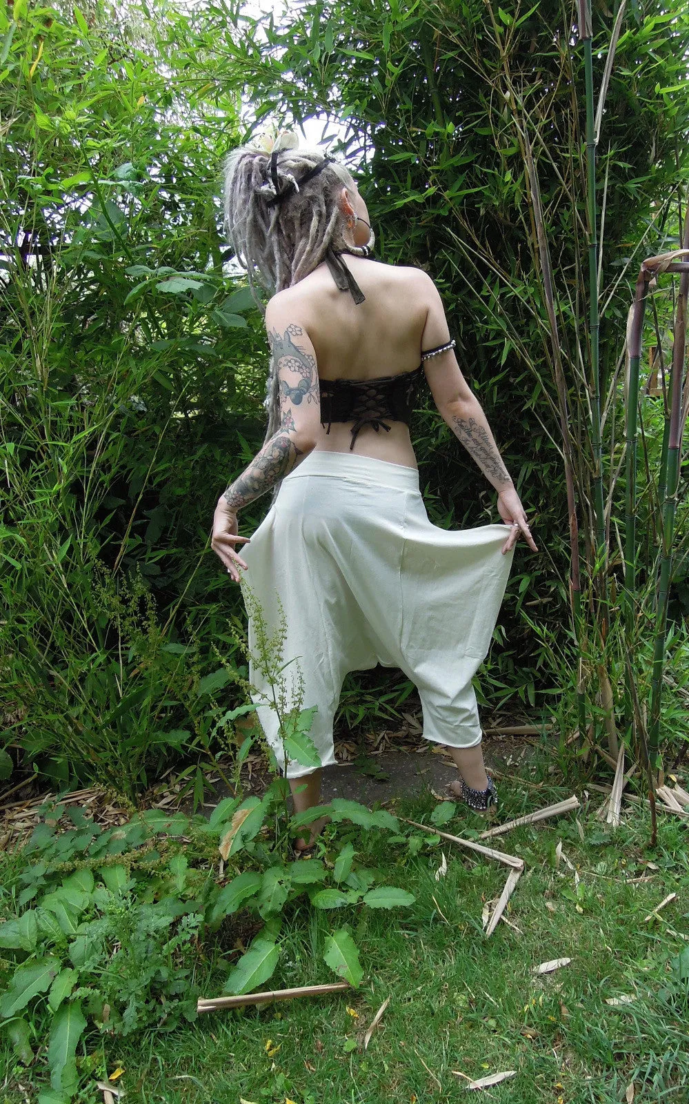 Baggy Stretch Pointy Harem Pants