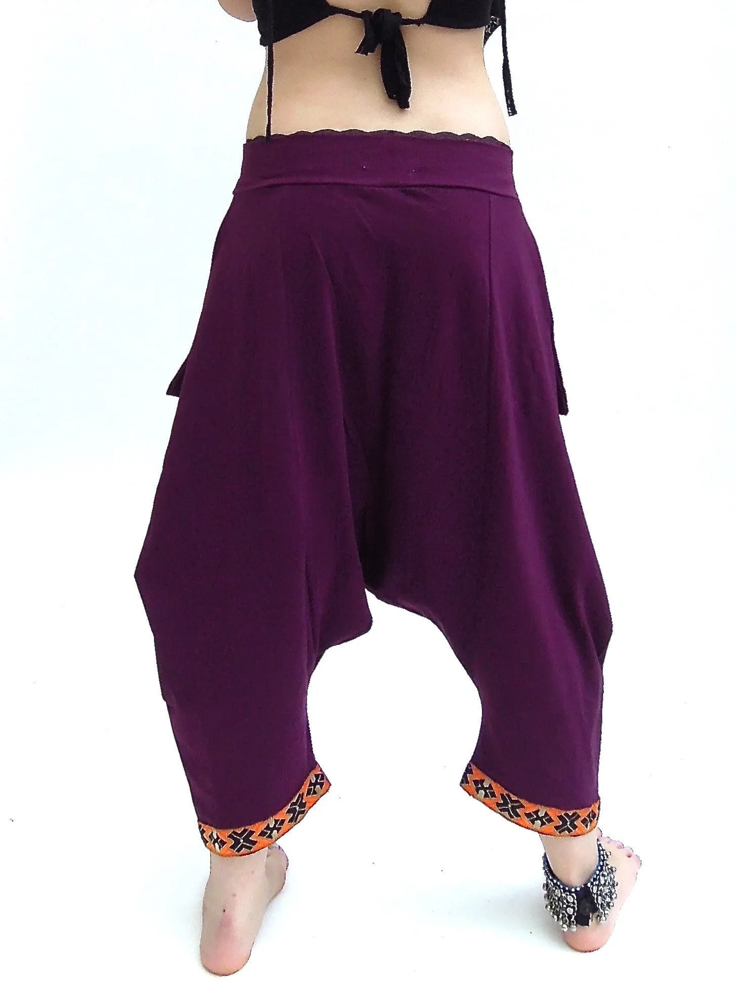 Baggy Stretch Pointy Harem Pants
