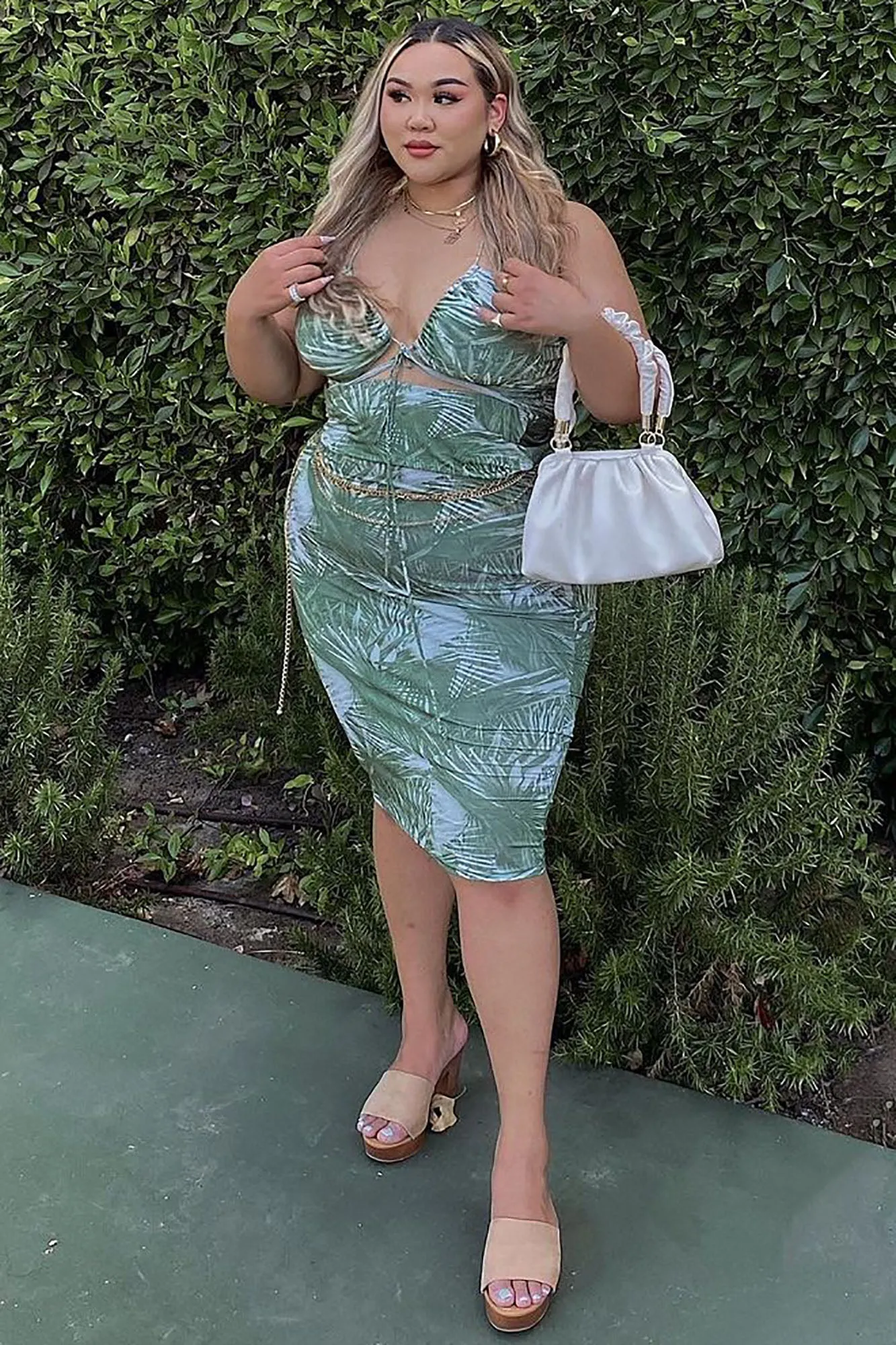 Bahama Mama Tropical Skirt Set - Olive/combo