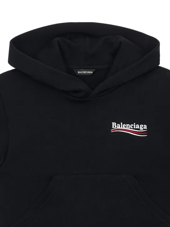 Balenciaga   Embroidered cotton hoodie 