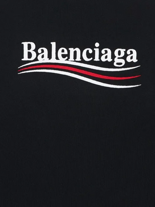 Balenciaga   Embroidered cotton hoodie 