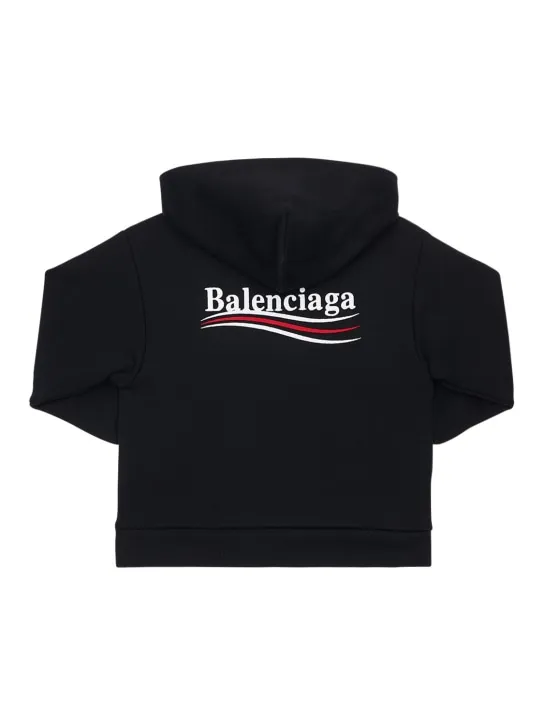Balenciaga   Embroidered cotton hoodie 