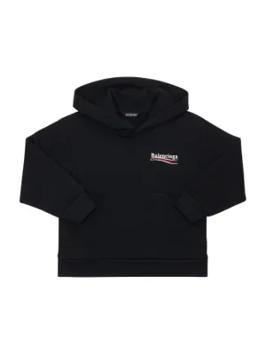 Balenciaga   Embroidered cotton hoodie 