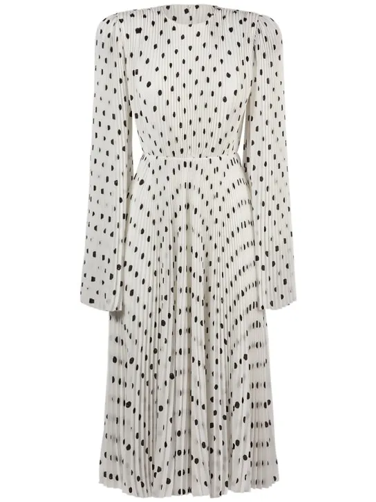 Balenciaga   Pleated crepe dress 