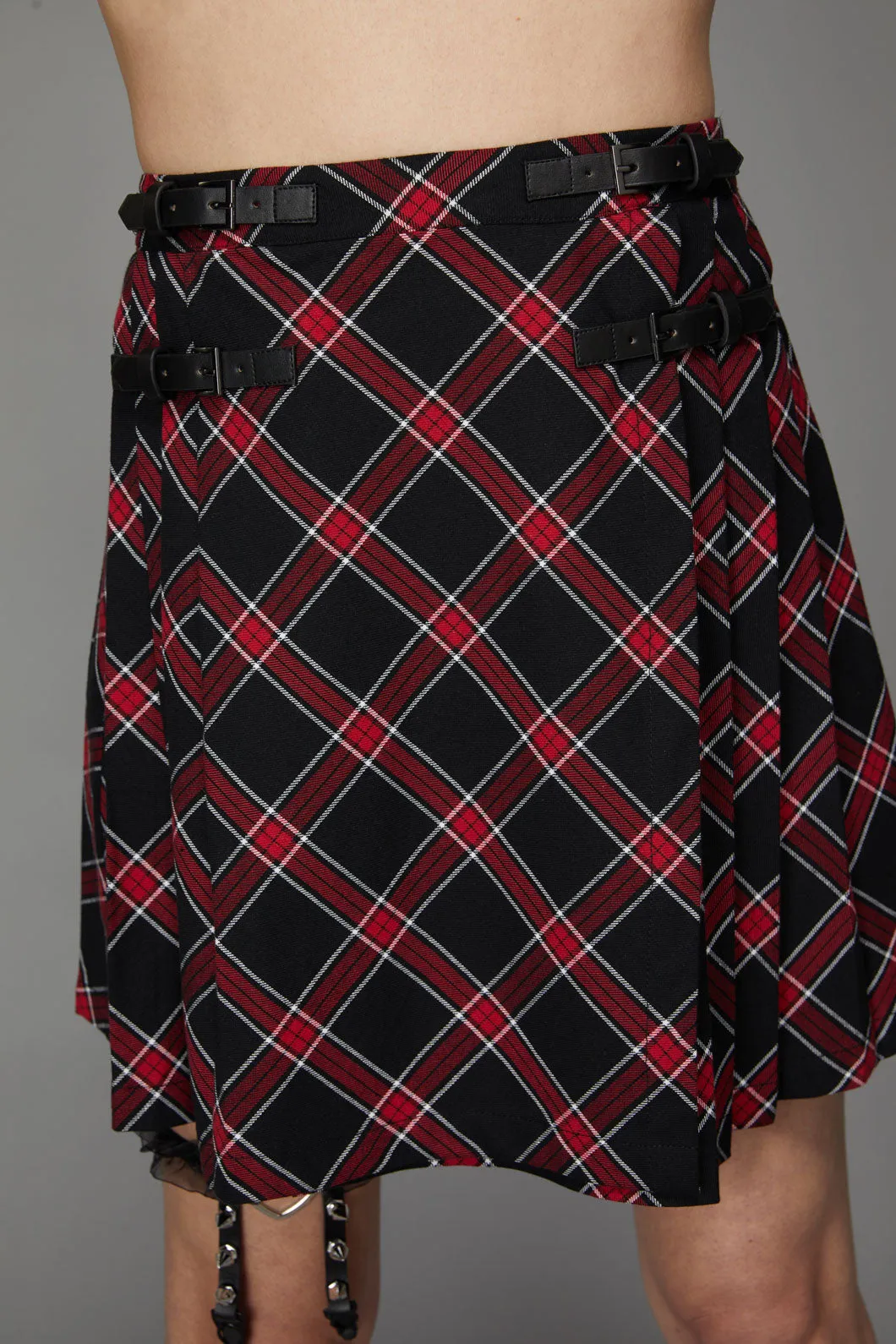 Batty Goth Tartan Skirt