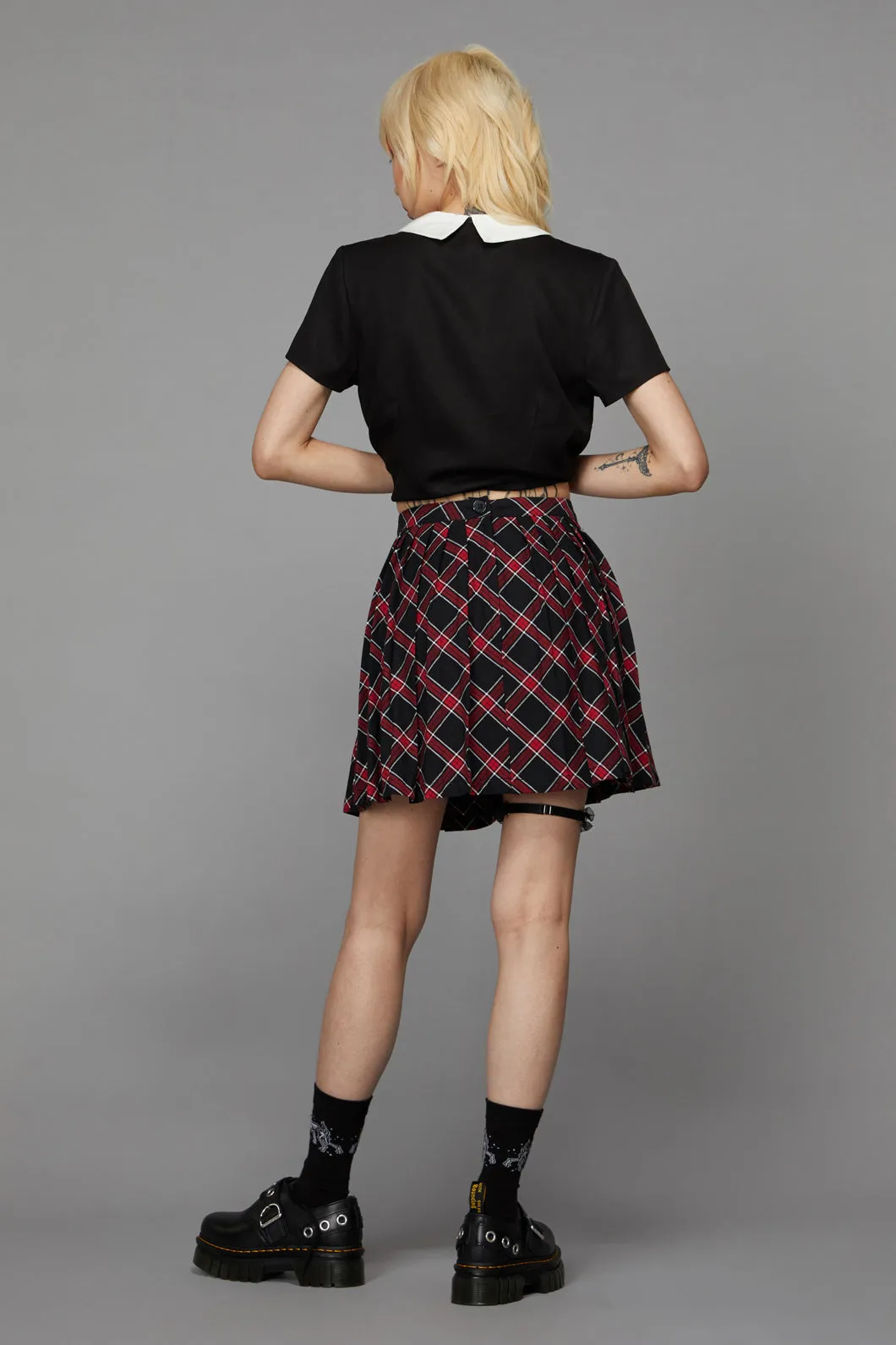 Batty Goth Tartan Skirt