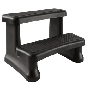 Black Non-Slip Grip Rounded Spa Steps