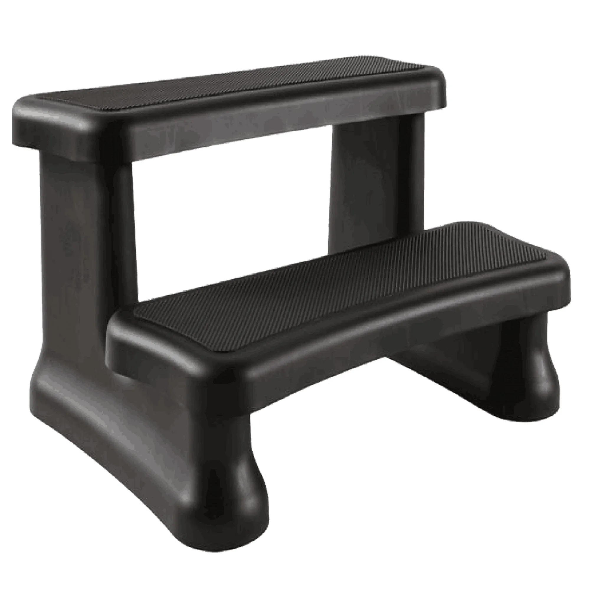 Black Non-Slip Grip Rounded Spa Steps