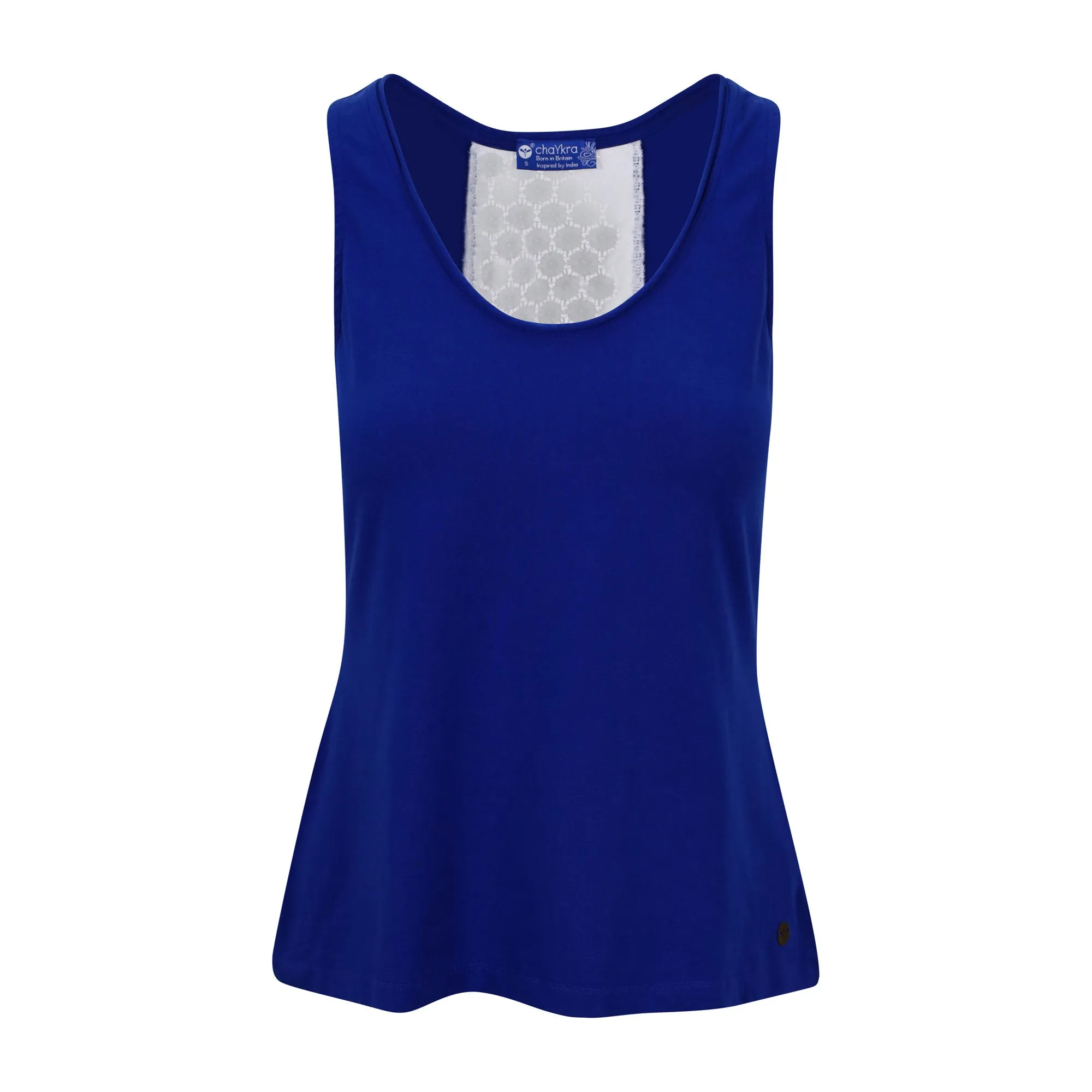 Blue Contrast Chic Tank