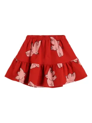 Bobo Choses   Birds print organic cotton skirt 