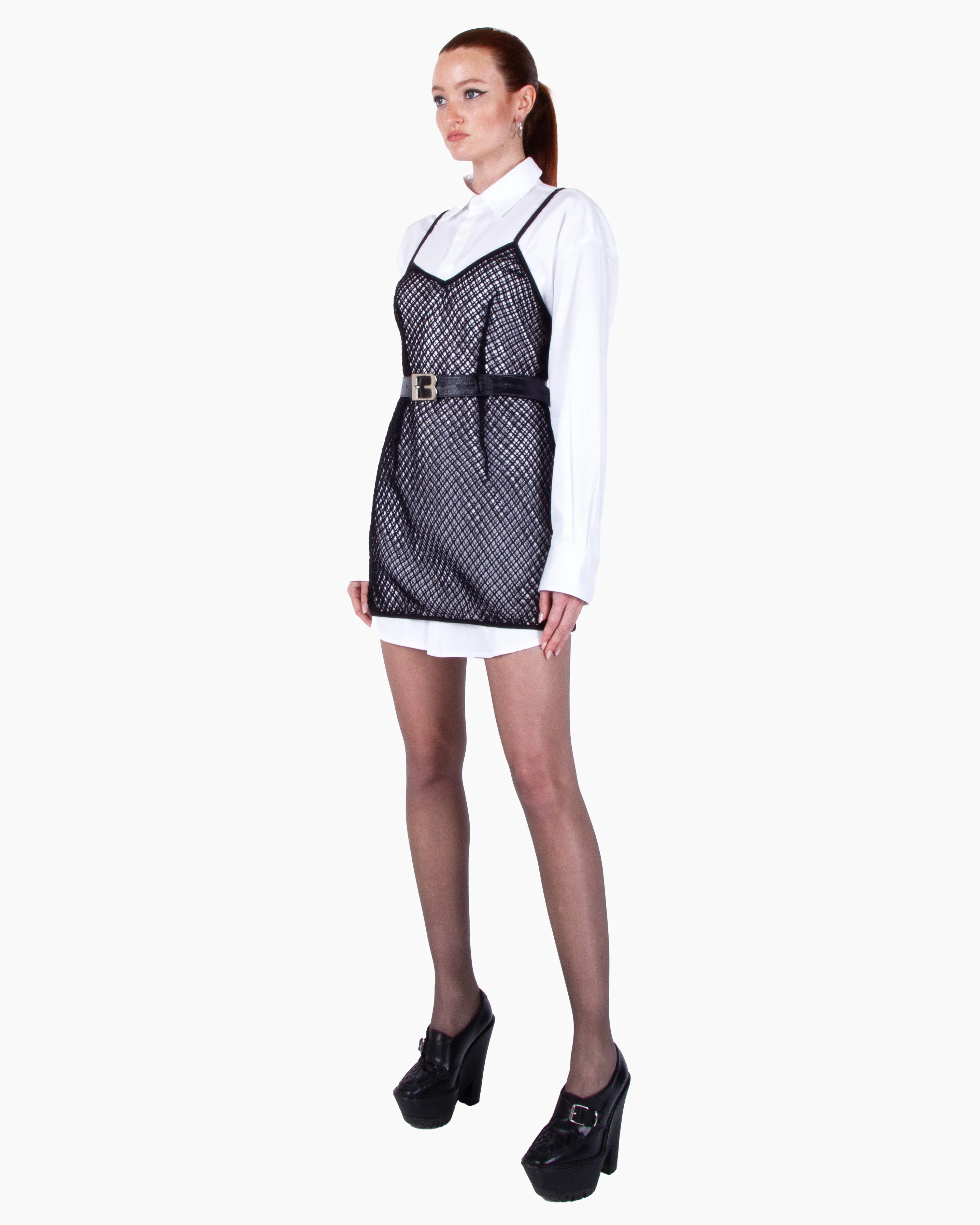 BONBOM Net Mini Dress