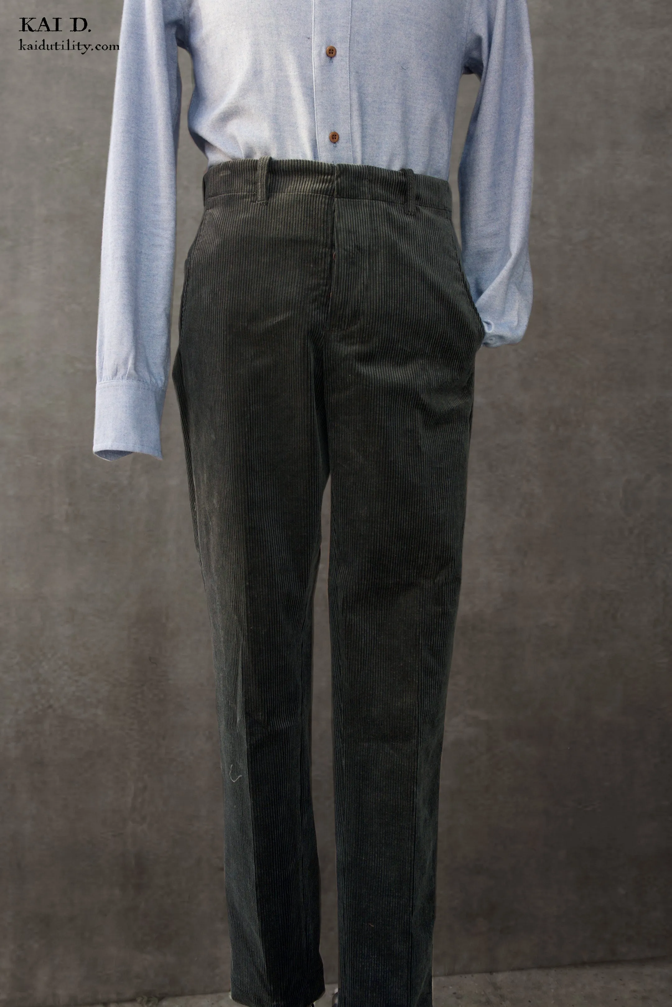 Borough Pants - Jewel Grey Corduroy - 30, 34, 36, 38