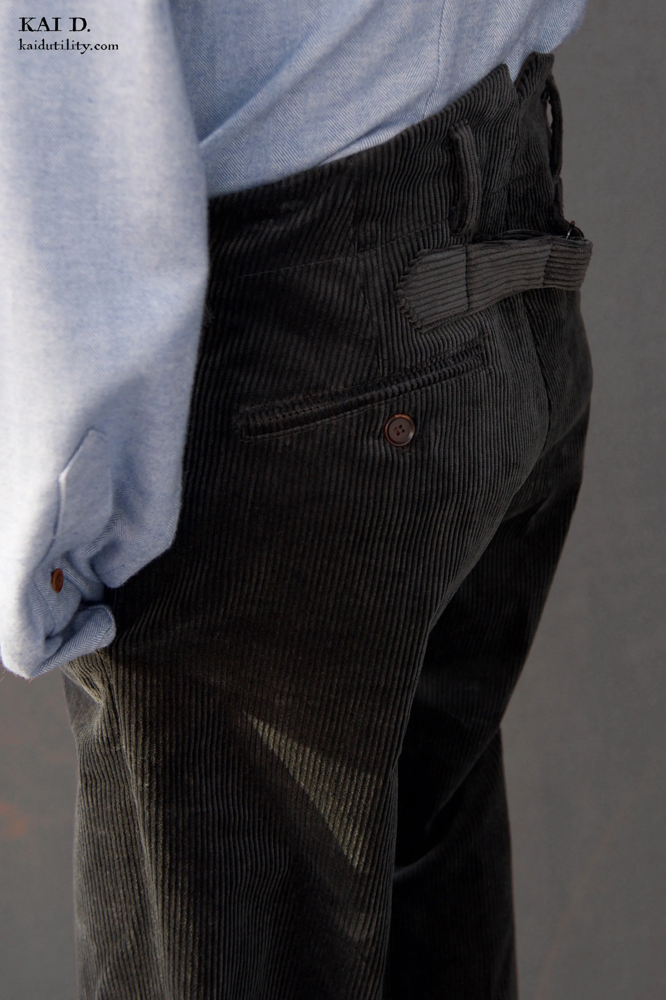 Borough Pants - Jewel Grey Corduroy - 30, 34, 36, 38