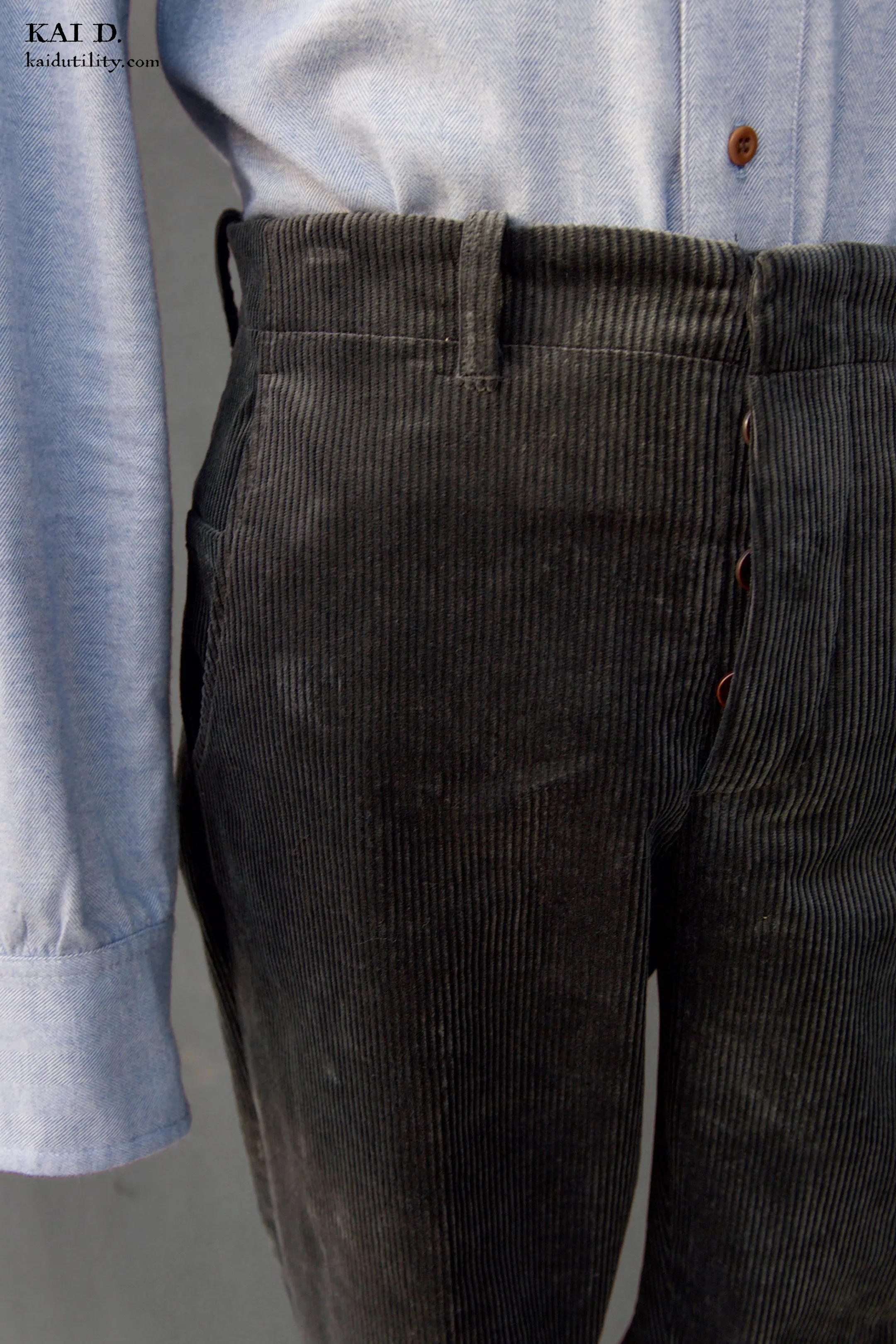 Borough Pants - Jewel Grey Corduroy - 30, 34, 36, 38