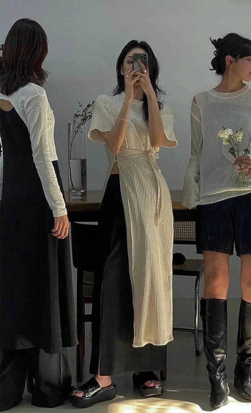 Chic Bandage Asymmetry Dress