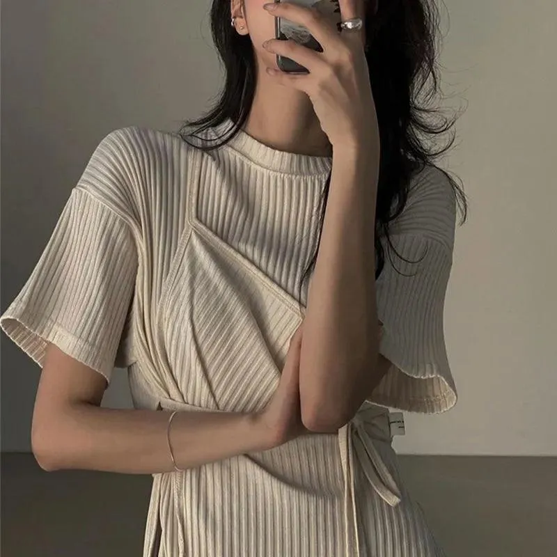 Chic Bandage Asymmetry Dress