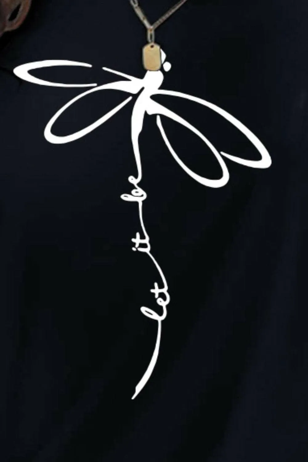 Chic dragonfly graphic tee