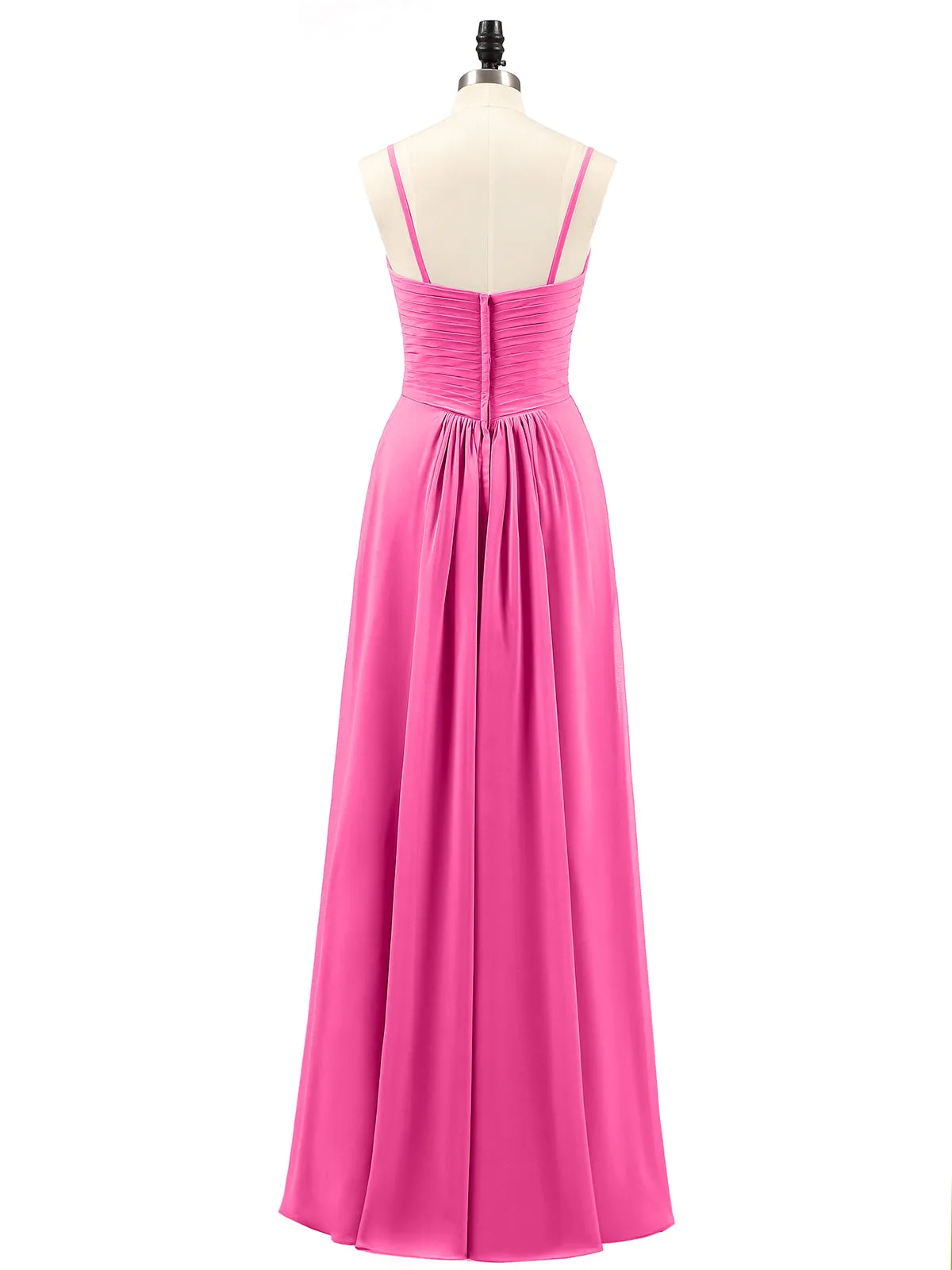 Chiffon Bridesmaid Dresses with Cascade Skirt-Azalea Plus Size