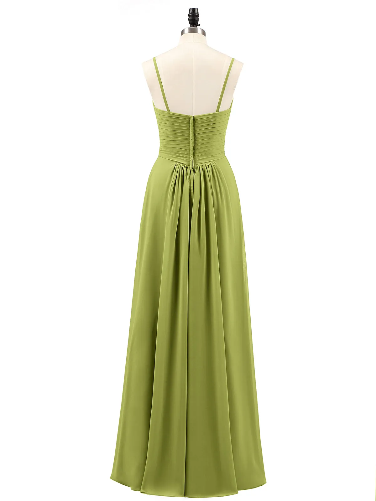 Chiffon Bridesmaid Dresses with Cascade Skirt-Clover Plus Size