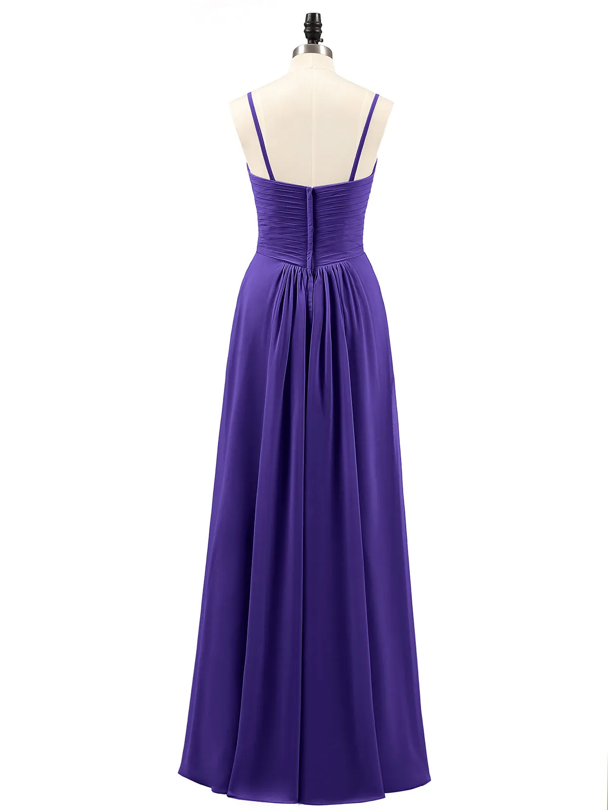 Chiffon Bridesmaid Dresses with Cascade Skirt-Regency Plus Size