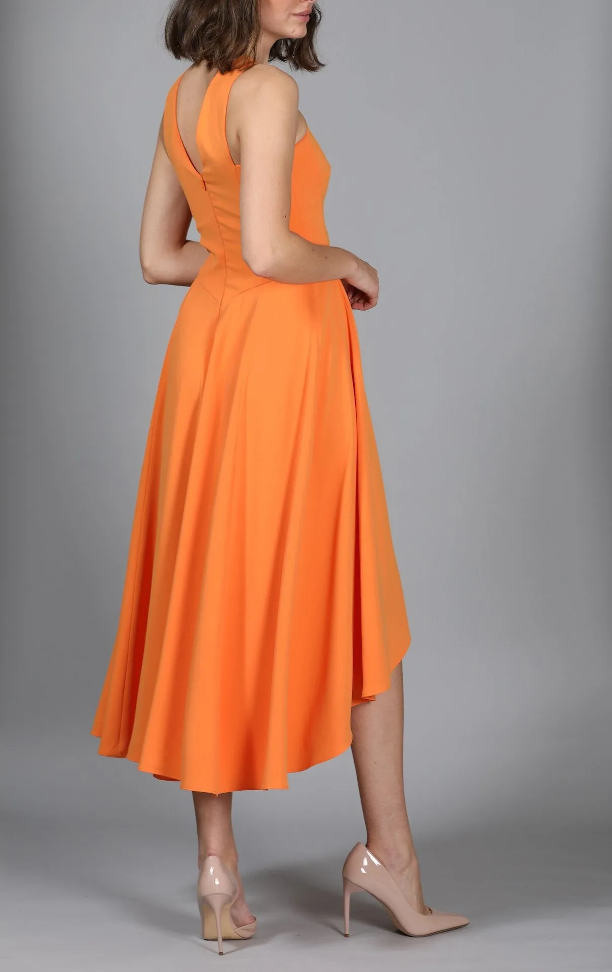 Coral Halterneck Dress