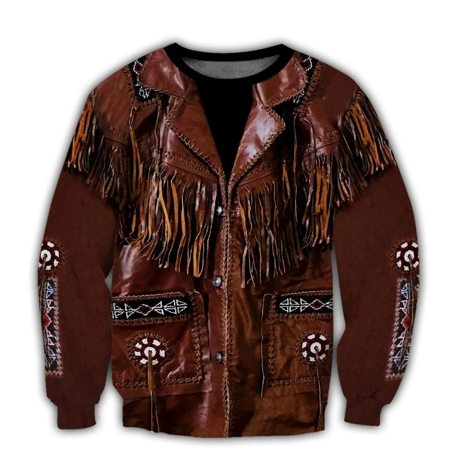 Cowboy Uniform Leather Cosplay Sweatshirt Zip Hoodie Shirts