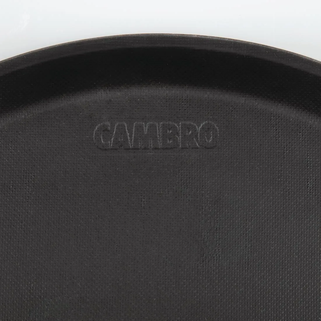 DB003 Cambro Treadlite Fibreglass Round Non-Slip Tray Black 355mm