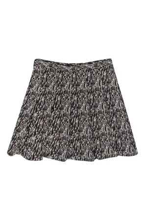 Diane von Furstenberg - Brown Pleated Knit Skirt Sz 8