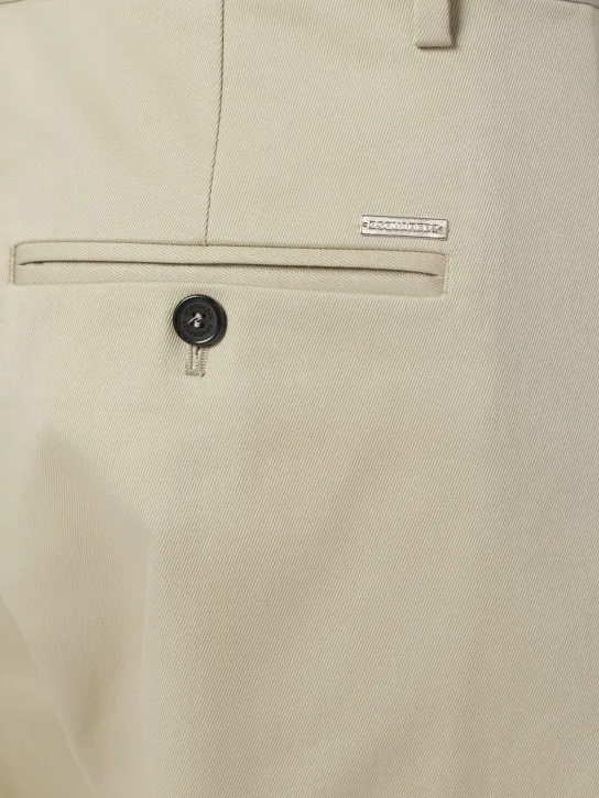 Dsquared2   Cotton one pleats pants 