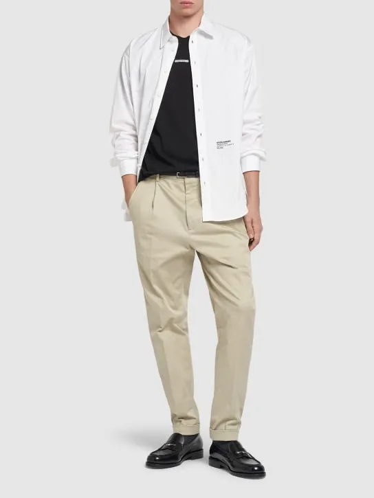 Dsquared2   Cotton one pleats pants 