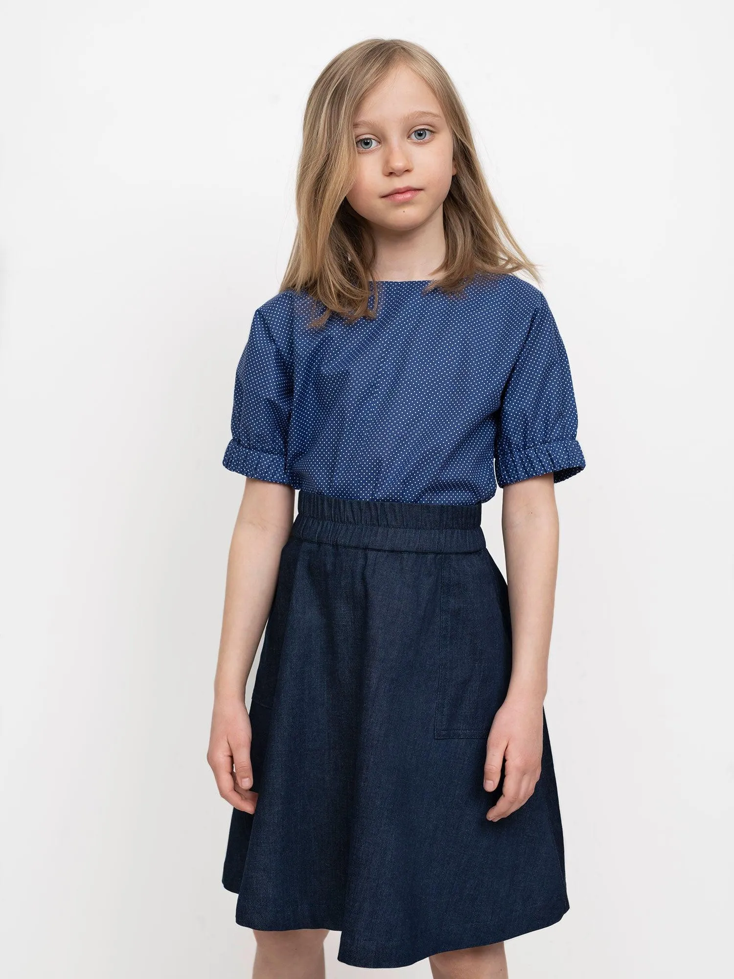 ELASTIC WAIST SKIRT mini PATTERN
