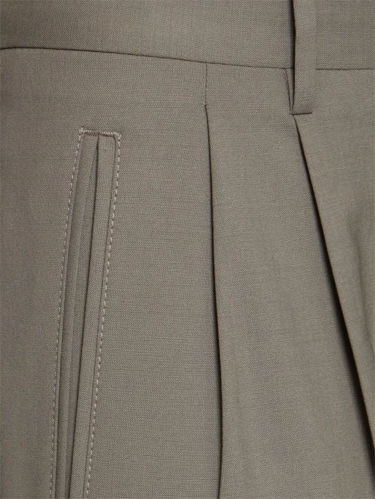 Etro   Extra wide pleated wool pants 