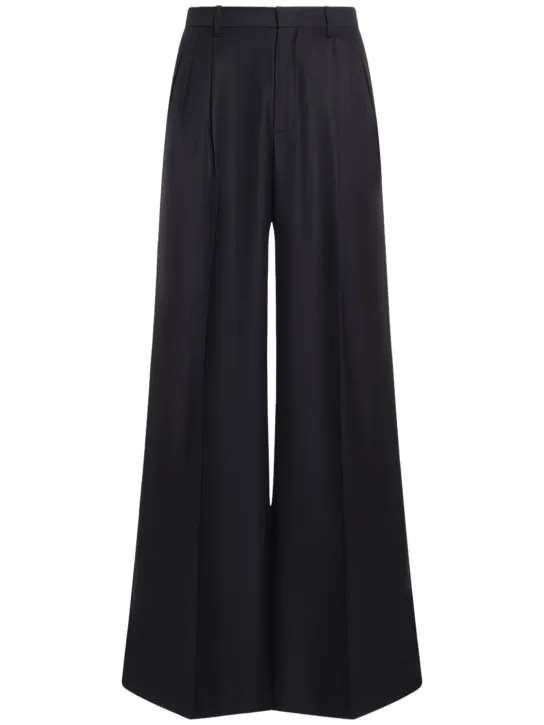 Etro   Extra wide pleated wool pants 