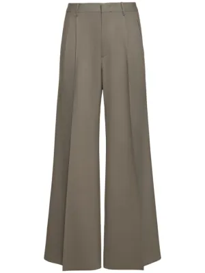 Etro   Extra wide pleated wool pants 
