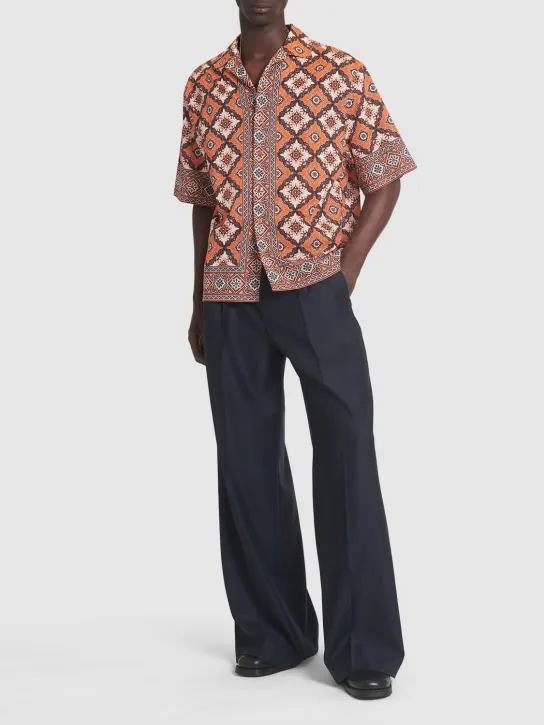 Etro   Extra wide pleated wool pants 