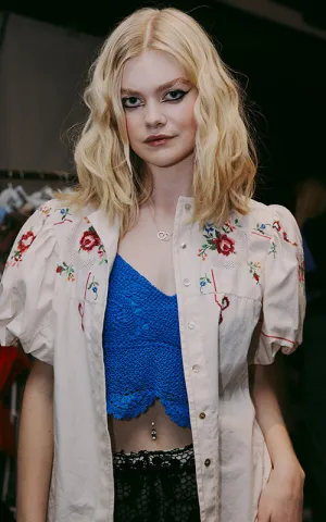 everyones cross-stitch cotton shirt