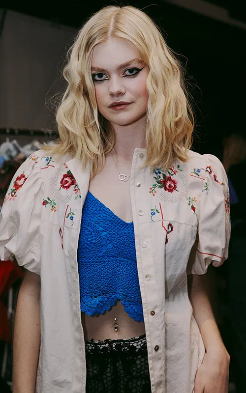 everyones cross-stitch cotton shirt
