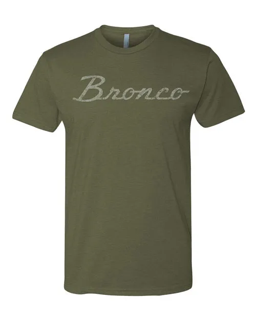 Ford Bronco Script Vintage Wash Premium T-Shirt