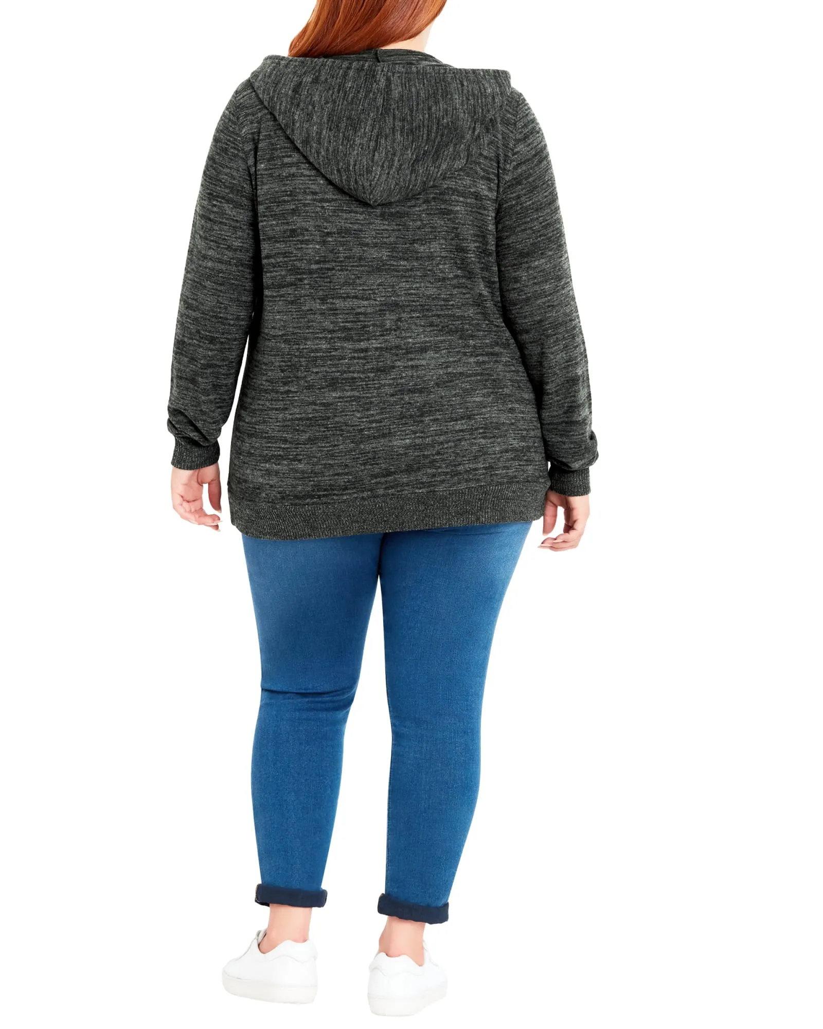 Freya Soft Touch Zip Hoodie | Charcoal Grey