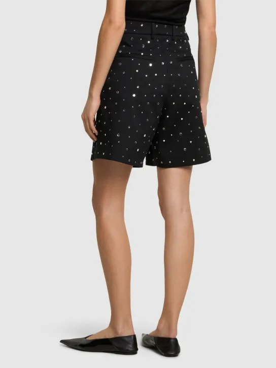 Giuseppe Di Morabito   Embellished cotton blend shorts 
