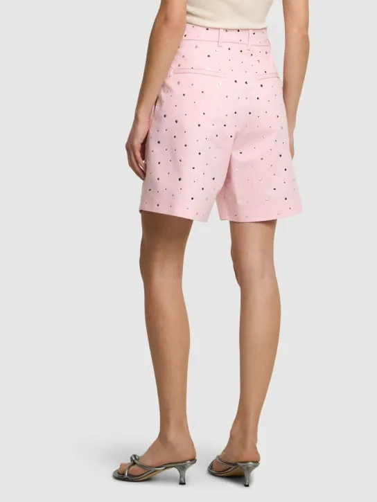 Giuseppe Di Morabito   Embellished cotton blend shorts 