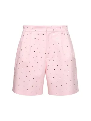 Giuseppe Di Morabito   Embellished cotton blend shorts 