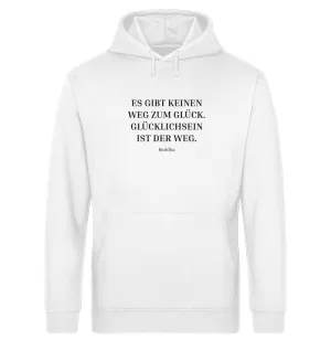Glücklich Bio Hoodie Unisex