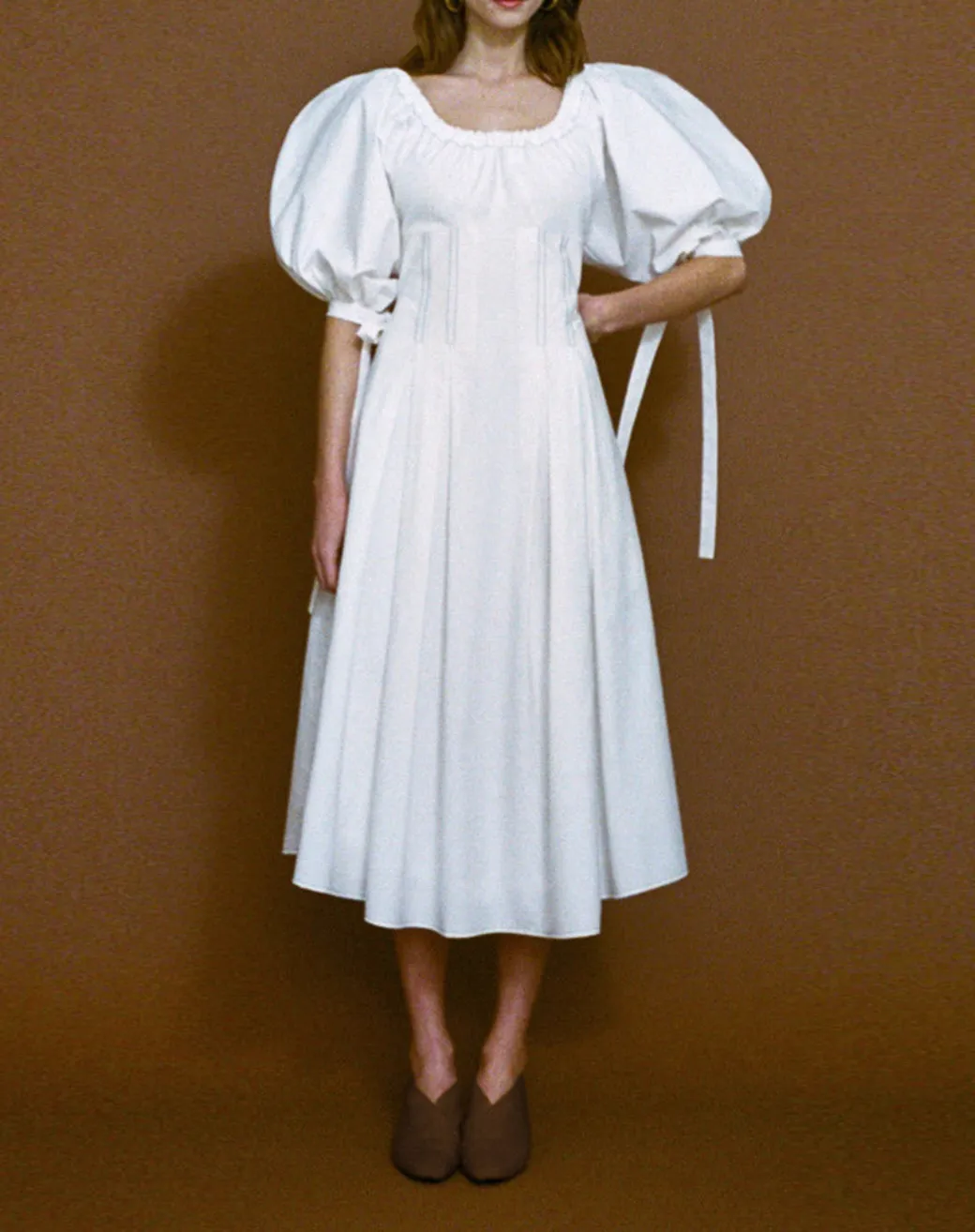Greta Dress Organic Cotton Off-White